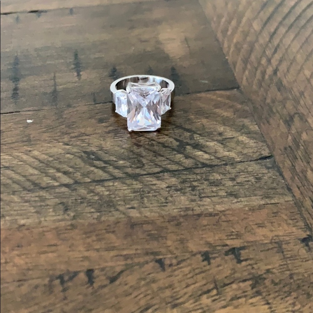 Faux Diamond Ring - size 7 BOGO FREE